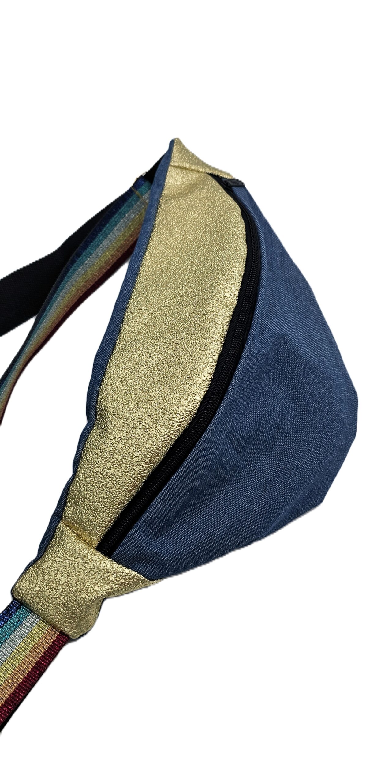 AUREA - Sac banane - Or/Jean