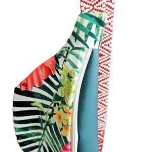 NEBELIS - Sac banane - Vert exotique - Simili cuir/velours lisse